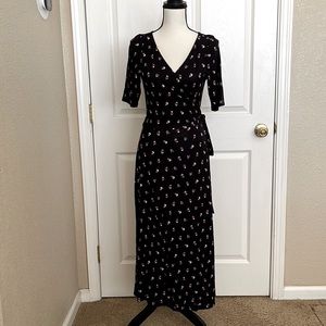 Never Worn Ann Taylor Black Wrap Dress Size 8